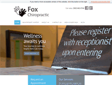 Tablet Screenshot of foxchiro.com